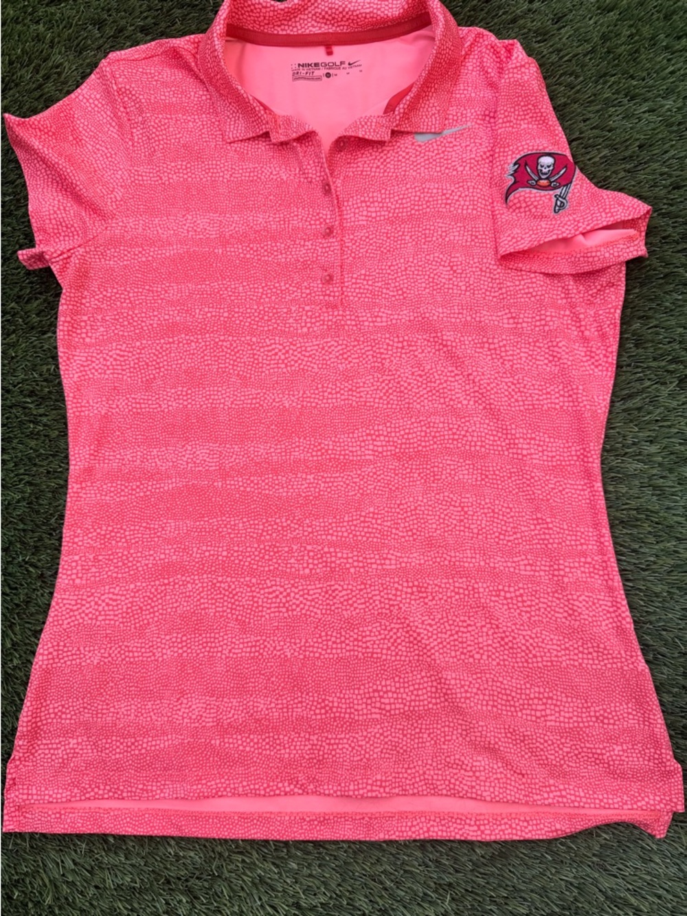 Nike Creamsicle Orange Dri-FIT Golf Women’s Polo NFL Tampa Buccaneers